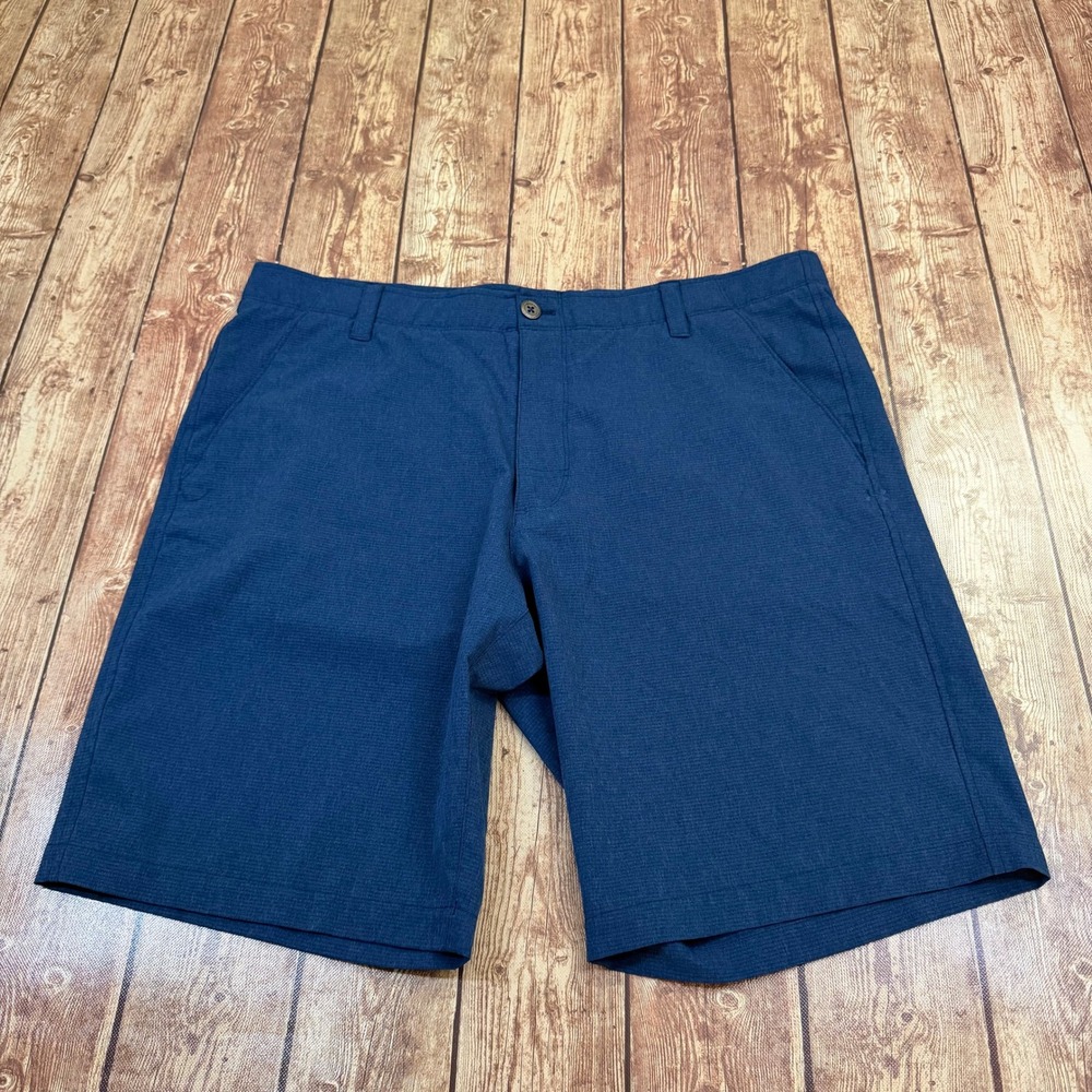 Under Armour HeatGear Golf Shorts Mens 38 Blue Loose Fit Lightweight